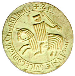 The 1241 seal of Roger IV, Count of Foix, from the French National Archives, Catalog Number D663A