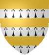 The coat of arms of the House of Trencavel